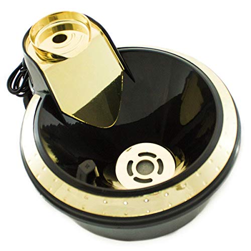 Fonte Bebedouro Cães Gatos Filtro 2l Petlon Premium Água Elétrico Preto/Ouro 220V