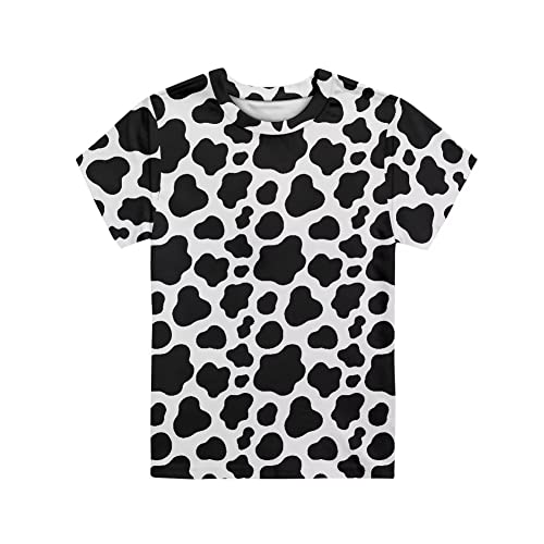 Boy Girl Funny Cute Polyester Sport Summer Cool Short Sleeve T Shirts 3-16 Years