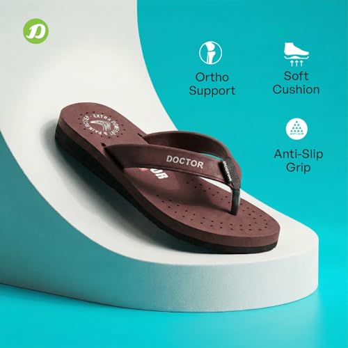 Image of DOCTOR EXTRA SOFT Women's Ortho Care Orthopaedic and Diabetic Feel Good Super Comfort Dr Sliders /Flip-flops /House Slippers [OR-D-16]