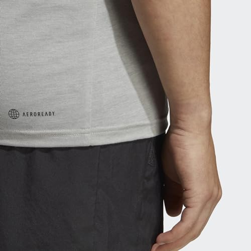 Miniatura 4 de Adidas Ic6950 Tr-Es Fr Sl T T-Shirt Hombre Medium Grey Heather White Black Tamaño L
