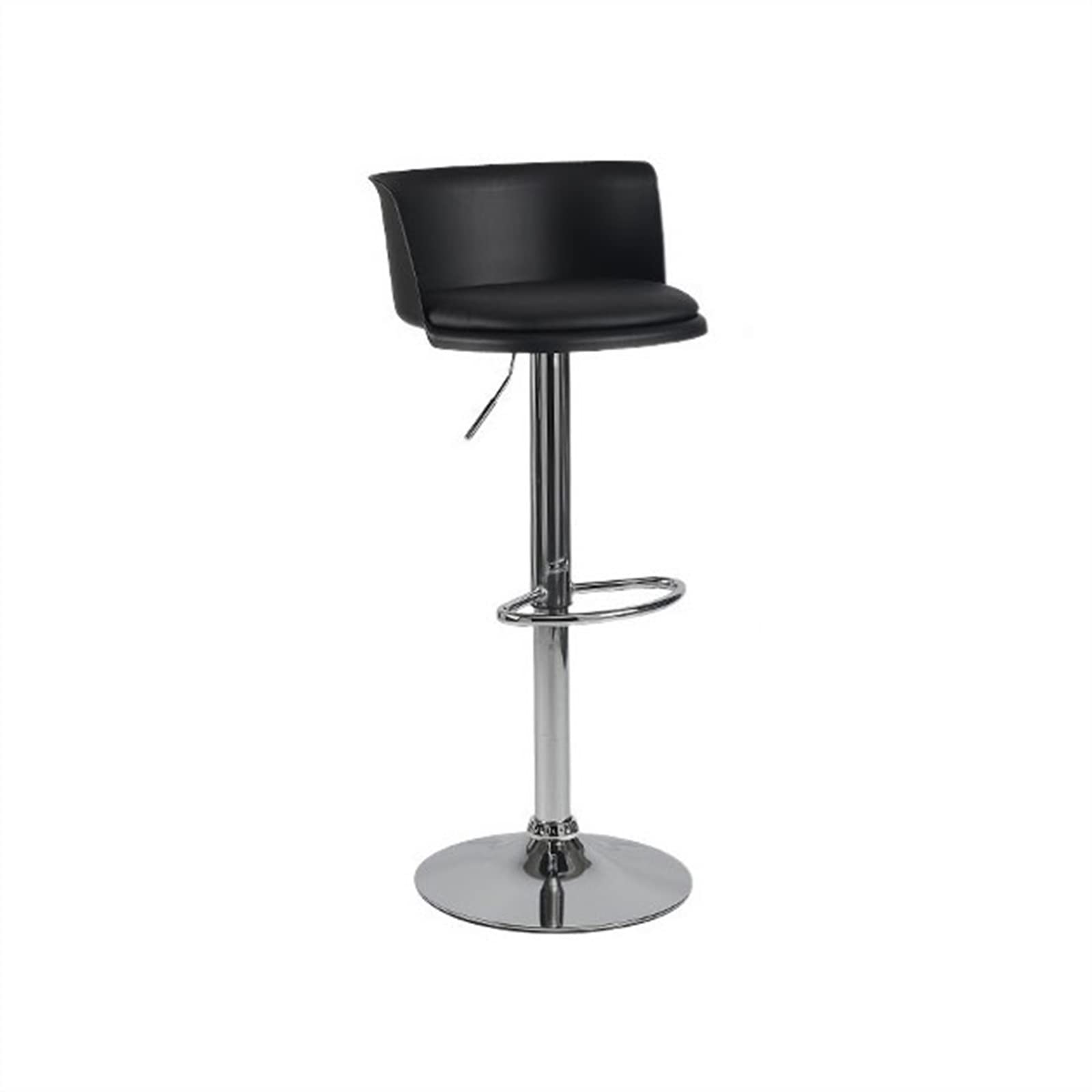 Eines A Home Bar Furniture Leisure Bar Chair Swivel Bar Chair Modern Minimalist Wrought Iron Stool Djustable Height With Backrest Bar Stool Counter Barstool(A)