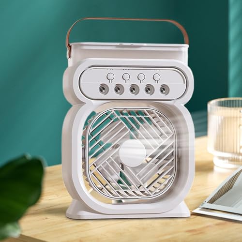 Ventilateur de brume d'eau portable veilleuse 7 couleurs design - 3