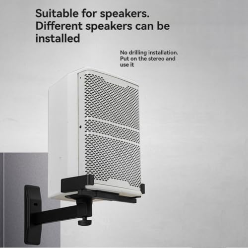 Support mural pour enceinte modèle long inclinable fixation angle