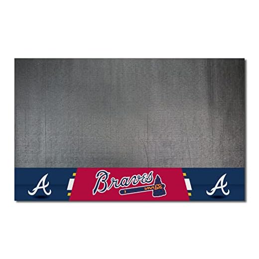 Fanmats 12145 MLB Atlanta Braves Vinyl Grill Mat