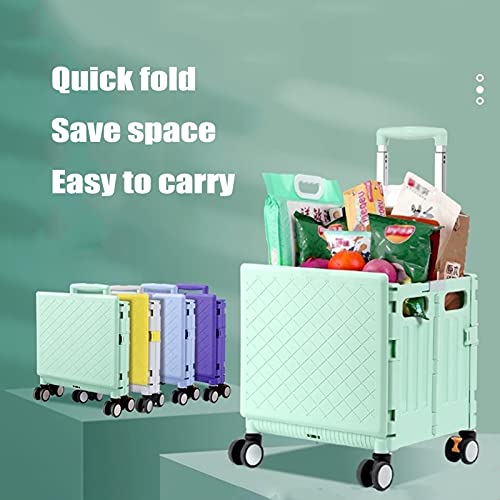 Chariot utilitaire pliable à roues universelles et boîte 65L - 3