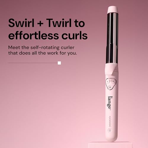 L'ANGE HAIR Le Pirouette 25MM Titanium Rotating Curling Iron, Blush - image 2