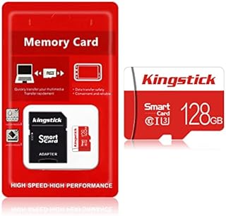 128GB Micro SD Card 128GB with Adapter (Class 10 High Speed) 128GB Micro SD Video Memory Card/SD Memory Cards for Camera, Phone, Computer, Dash Cam