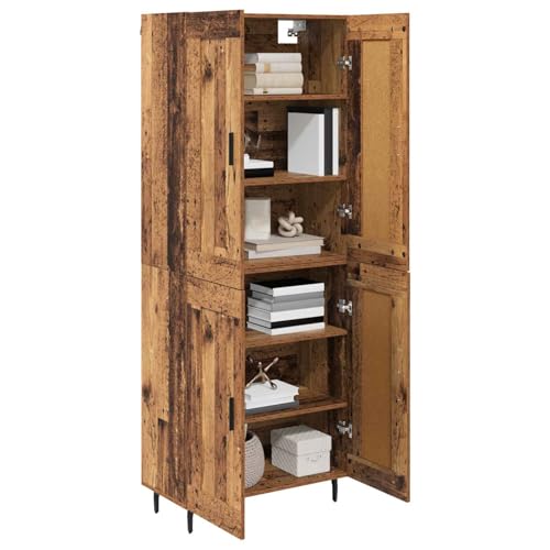 Aparador de madera de 2 piezas para organizar tu salón con estilo 4