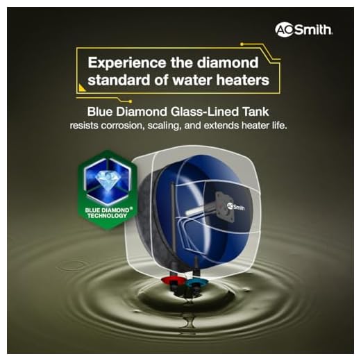 AO Smith Geyser 10 Litre 5 Star Rating (BEE) | Powerful 2KW Heating | Storage Water Heater With 2X Corrosion Resistant Blue Diamond Glass Tank | Warranty: 5 Yr Tank, 2 Yr Comprehensive | HSE-SHS-010