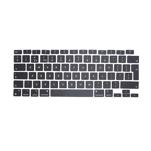 Pardarsey Lot Complet de Touches de Clavier Britannique de Rechange QWERTY compatibles avec MacBook Air 13,3 modèle A2337 M1 2020-2021 année EMC 3598