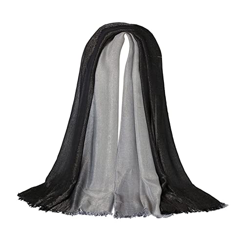 Cotton Scarf Soft, Wrap Shawl for Women Large Gradient Rectangle Wrap Shawl Blanket Scarf Gifts for Wedding Birthday