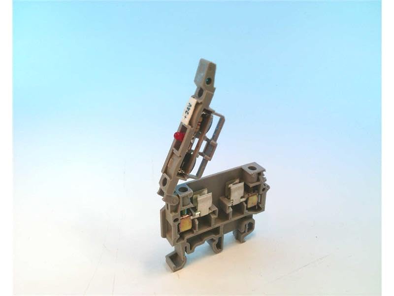 ENTRELEC M4/8.SFD Terminal Block, for Fuse, 6.3 AMP, 1SNA115663R2300, 24 V, 5X25/5X20 MM