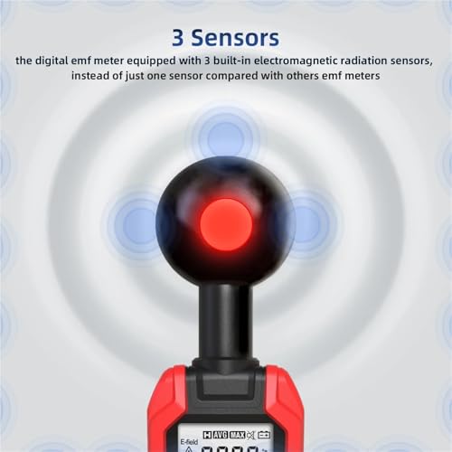 Detector EMF profesional portátil de radiación electromagnética miniatura 3