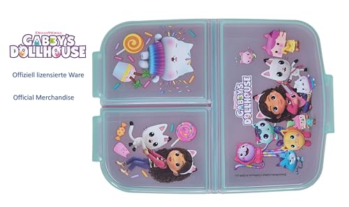 Theonoi Kinder Brotdose/Lunchbox/Sandwichbox Gabbys Puppenhaus Gabby Dollhouse aus Kunststoff BPA frei - tolles Geschenk für Kinder (Gabby’s Dollhouse)
