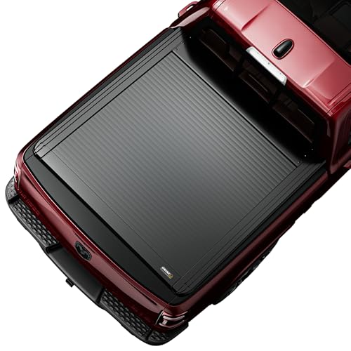Image of ONINE Low Profile Pull-Lock-Go Retractable Hard Tonneau Cover Custom fit 2019-2026 Dodge Ram 1500 5.7ft Bed (67 inch), Dual T-Slot Design Compatible for Roof Racks and Crossbars
