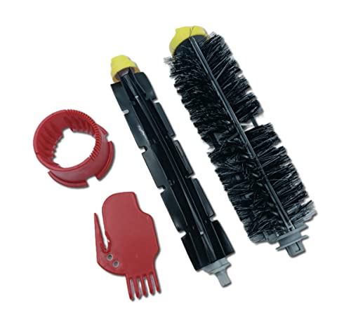 Kit 2 Cepillos Rodillo TEKLiNe Compatible para iRobot Roomba 600 700 Aspirador Serie Accesorios Repuesto, Rodillo Cepillo Extractor Robot 600 700 Serie Aspirador Inalámbrico Reemplazo Cover