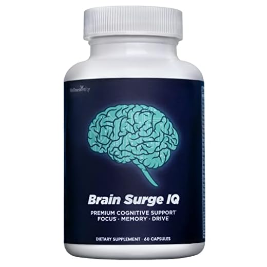 Brain Surge IQ - Brain Supplement for Memory, Focus & Concentration – Formulated with 40 Powerful Nootropic Ingredients Including Phosphatidylserine, Bacopa Monnieri, Choline, DMAE and Huperzine A (1)
