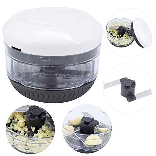 ShawFly Picadora manual de alimentos para verduras Mini trituradora manual de cebolla, picadora de ajo, picadora de carne, mezclador para picar frutas, verduras, hierbas, cebollas
