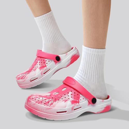 Image of SOSOWHLTE Men's Women's Arch Support Clogs,Unisex Garden Shoes Comfortable Slip-on Outdoor Sandals Slippers for Beach Casual