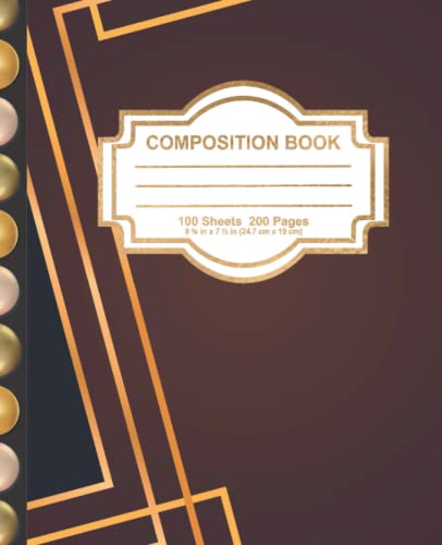 Composition Notebook- Back to School notebooks for teens | Cute notebook for teens: Fancy styled Comp. Notebook
