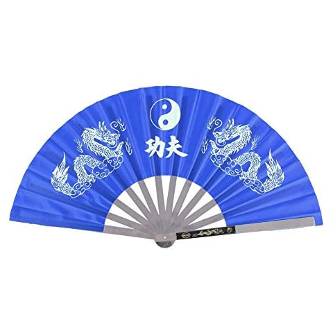 Huairdum Performance Tai Ji Fan, Estilo Chino Moda Acero Inoxidable Tai Ji Artes Marciales Kung Fu Danza Práctica Danza Entrenamiento para Artes Marciales Espectáculos Actu Cover
