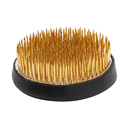 BEBEMOKO Flower Arrangement Aid Copper Needle Holder for Beautiful Arrangements