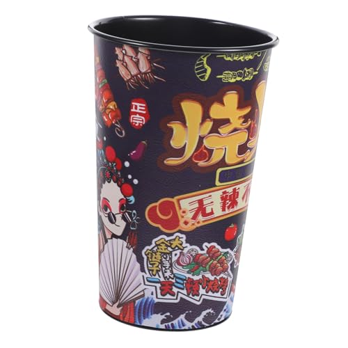 Amosfun Accessori Per Barbecue Secchio Per Spiedini in Metallo Porta Spiedini Per Pentola Calda E Barbecue