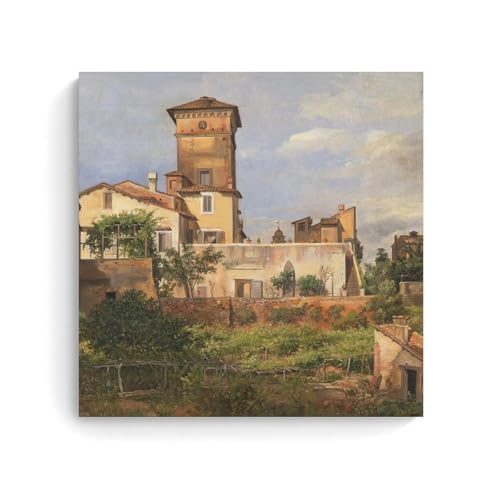 Toile Villa Malte Rome J.C. Dahl pour créer un salon chaleureux et élégant