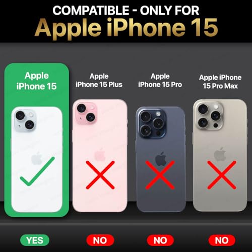 Image of WOW IMAGINE Crystal Clear Back Cover Case for iPhone 15 | Full Device & Camera Protection | Shockproof TPU Silicone Back Case Mobile Cover - Transparent