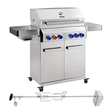 TAINO PLATINUM 4+2 Gasgrill Set mit Drehspieß...