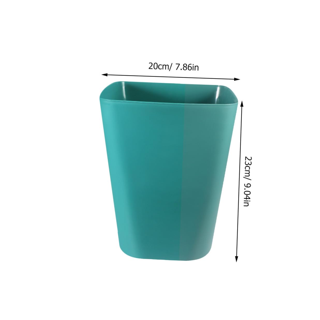 Outanaya 3pcs Small Blue Outdoor Trash Can Set, Plastic Square Open-top Waste Container, Multi-use Large Capacity Storage Bin for Camping, Garden, Office, Bathroom