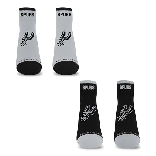 For Bare Feet NBA SAN ANTONIO SPURS Front and Center 2 Pack Team Colors YOUTH