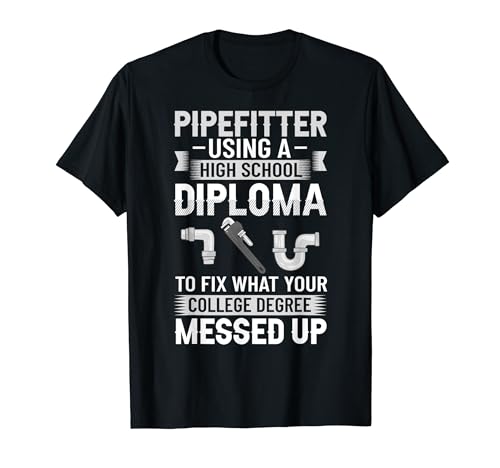 Pipefitter mecánico divertido industrial Pipe Steamfitter Camiseta