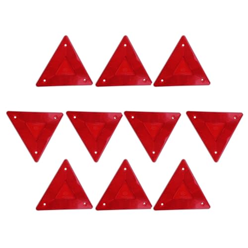 Plaques de signalisation triangulaires SUPVOX catadioptre rouge pour remorque agricole et camion