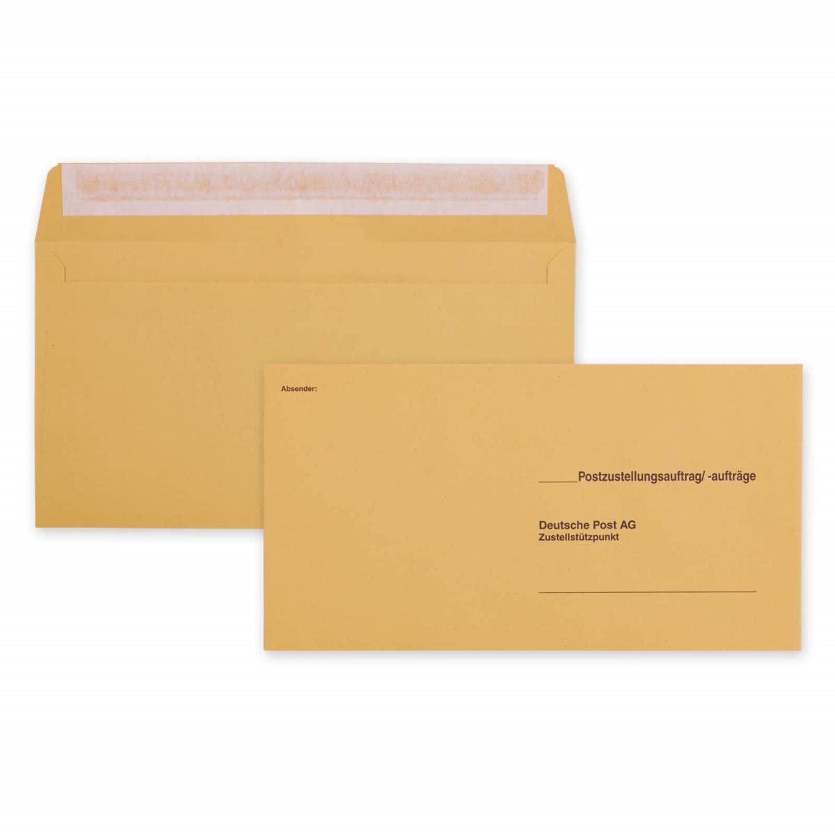 MASHPAPER 500x äußere Postzustellungshüllen | ohne Fenster | 125 x 235 mm