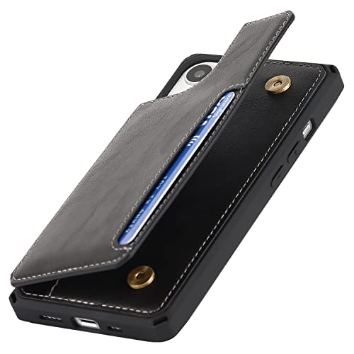 Icovercase Compatible With Iphone 14 Plus Wallet Case With Card Slots Holder And Wrist Strap Pu Leather Kickstand Double Magnetic Clasp Shockproof Cover Case 6.7 Inch (Black) #TOP7