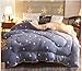 Single/Double Patchwork Thick Warm Quilt Luxury Star Geometric Printed Winter Lamb cashmere Blanket quilted Bedding Comforter_Queen : 200 * 230cm,4KG