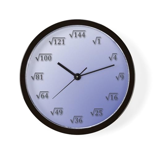 CafePress Square Root Clock Unique Decorative 10