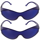 Artibetter 2 Piezas Gafas Protectoras Gafas Ipl Dispositivo de Depilación Gafas Anteojos Gafas de Seguridad a Prueba de Polvo para Cara Cuerpo Bikini Axilas Uso Doméstico (Azul)