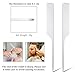2 Pieces Metal Rat Tail Hair Styling Combs - Silver Fine Teasing Pintail Barber Combs for Cutting and Styling, Stainless Steel
