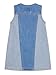 Guess Girls Sleeveless Denim Dress, Medium Reverse Blue Wash, 6