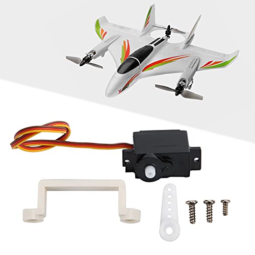 Plane Servo Replacement, RC Servo Obstacle Free Flight Simple Convenient for WLtoys XK X450, Black - Image 2