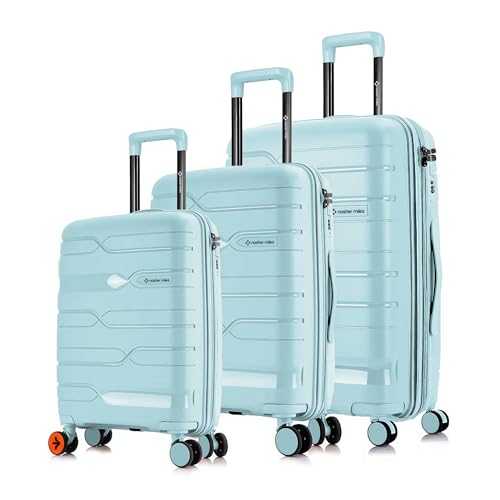 Nasher Miles Paris Hard-Sided Polypropylene Luggage Set of 3 | 55...