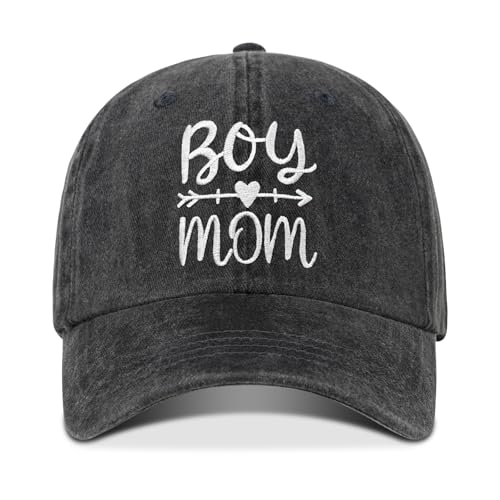 PresPF Boy Mom Christmas hat Gifts for Women Birthday Gift for Mama from Son First Time Boy Mom Trucker Hat Gifts for Women