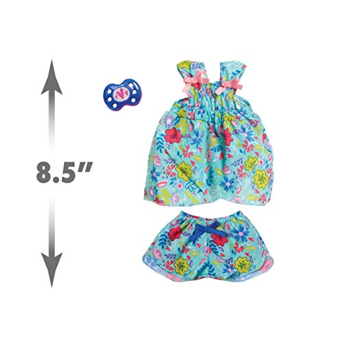 Baby Alive Single Outfit Set for Baby Dolls (Doll Sold Separately), Teal and Floral Print Blouse and Play Pacifier - Image 3