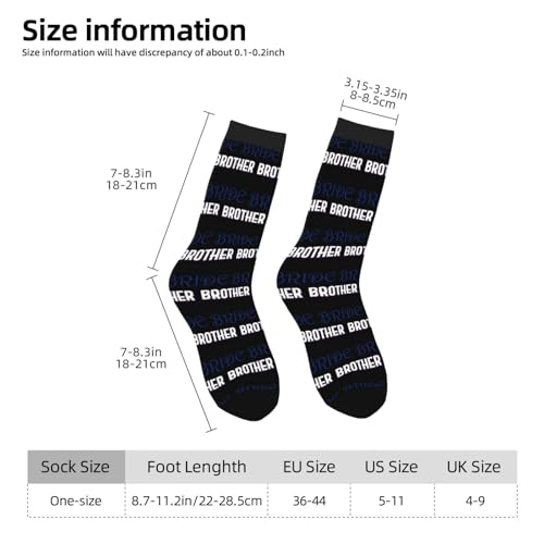 Brother Of The Bride Socks For Men Women Gift Sport Crew Socks Funny Wicking Socks3