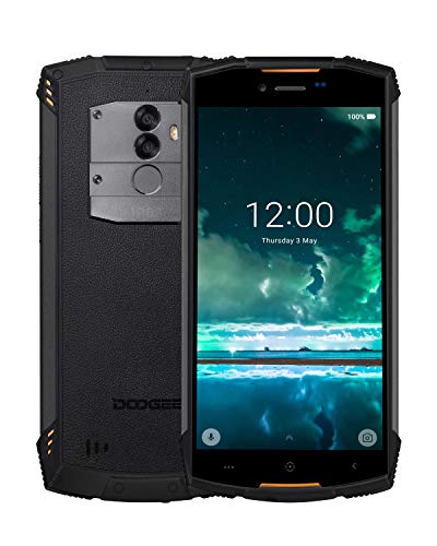 DOOGEE S55 Teléfono Móvil Libre Resistente 4G, IP68 Impermeable Octa Core 4GB + 64GB Smartphone Libres Android 8.0, 5500mAh 5,5 Pulgada HD+, Cámara 13.0MP+8.0M, GPS Impronta Digitale, Naranja