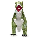 Zappi Co Children's Realistic Lifelike Large Plush Toy - Soft & Cuddly Stuffed Animal for Boys, girls, Kids (49cm Length) (T-rex (Green)) - Image 7