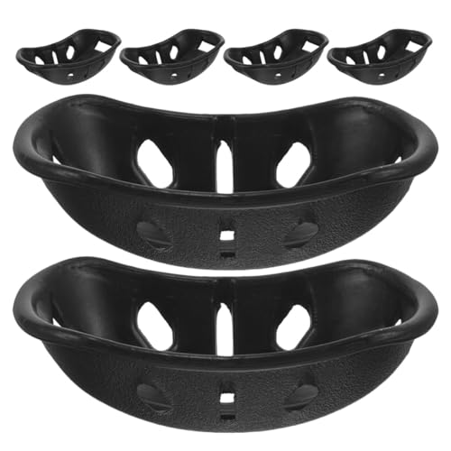 Zerodeko Almohadilla Protectora Barbilla de Casco 6 Piezas, Plástico Rígido, Compatible Cascos de Motocicleta y Construcción, Amortiguación Portátil para Protección y Seguridad