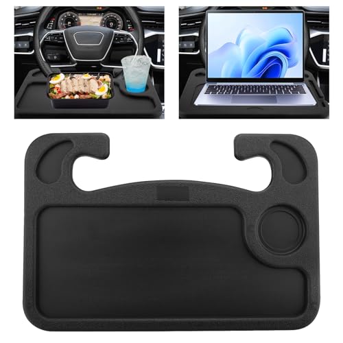 Plateau pour ordinateur portable de voiture, Tableau de bureau multifonctionnel double face pour volant de voiture, Tableau de volant pour repas, Support portable pour ordinateur portable